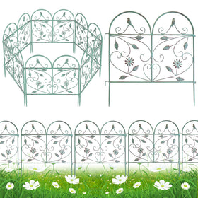 TOUFUN Garden Fence arched design defines borders with vintage charm.