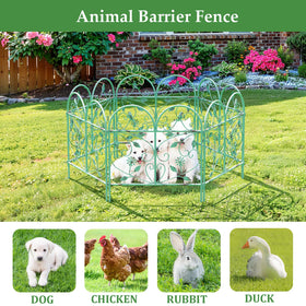 TOUFUN Garden Fence adds decorative privacy to yard edges.