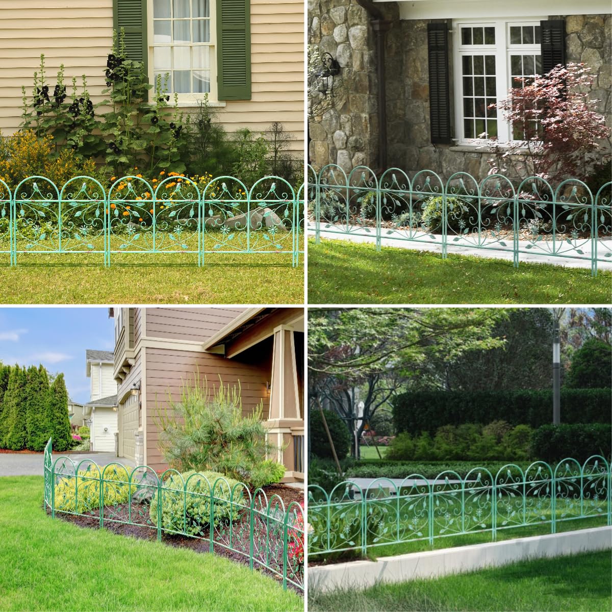 TOUFUN Arch fence elevates outdoor décor and garden pathways.