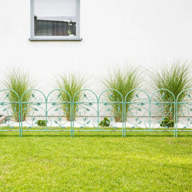 TOUFUN Vintage retro style fence brings nostalgia to patios and borders.