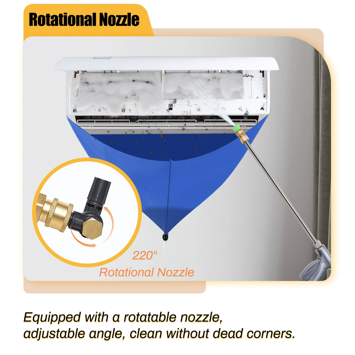 ToughAid ZPB140 five-meter outlet hose enabling flexible reach