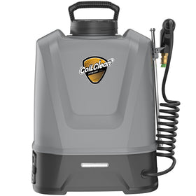 ToughAid ZPB140 portable pressure washer front view showing compact coil cleaner in action