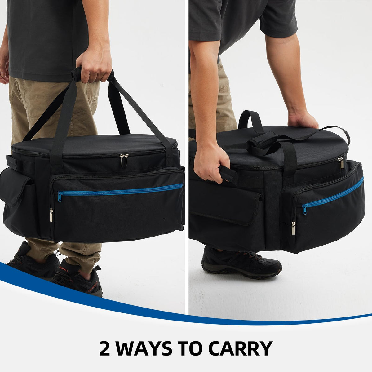 TourCycle double-opening zippers allow quick access to components