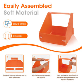 Touri nesting boxes made of durable PP material for long-lasting use.