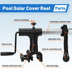Touri reel compatible with various pool shapes for versatile use.