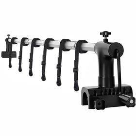 Touri pool cover reel assembly demonstrates quick setup and smooth operation.