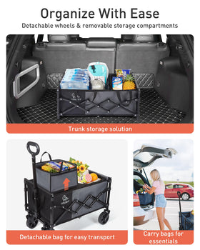 TOURIT adjustable-handle feature reduces strain while pushing heavy loads.