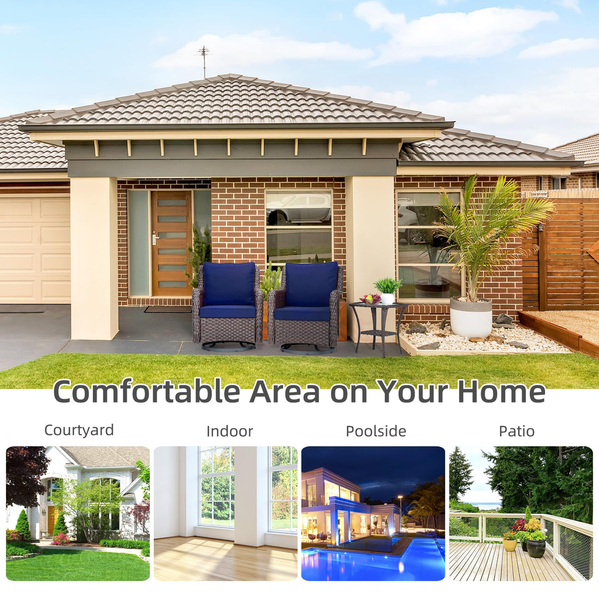 Towallmark porch balcony deck setup suitable for cozy outdoor corners.