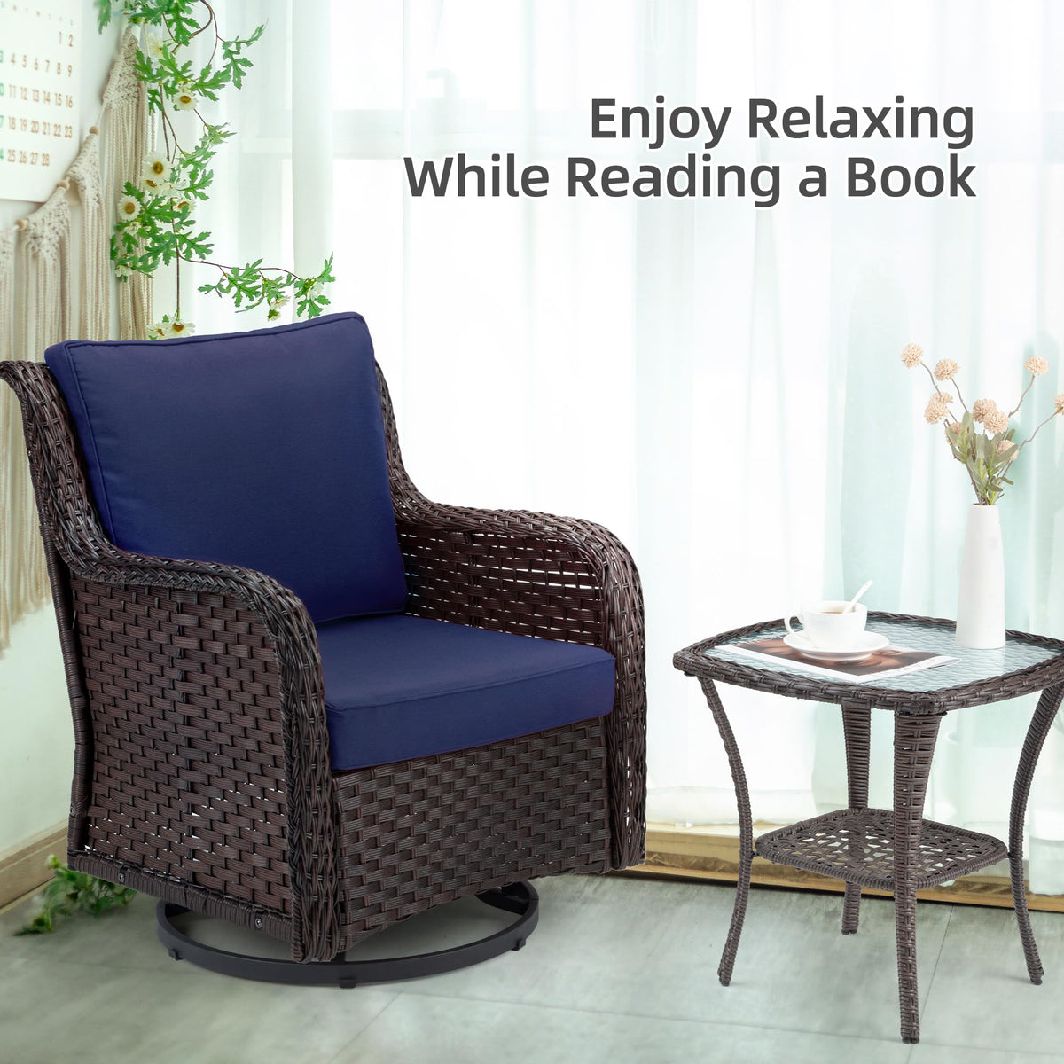 Towallmark rust-resistant steel frame ensures durable outdoor performance.