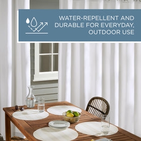 Town and Country Basics light-filtering fabric for privacy while letting light through