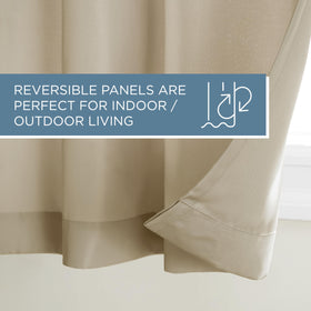 TOWN & COUNTRY BASICS Cabana 2-pack curtains for easy room updates.