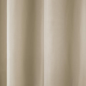 TOWN & COUNTRY BASICS Cabana curtain light-filtering opacity balances light and privacy.