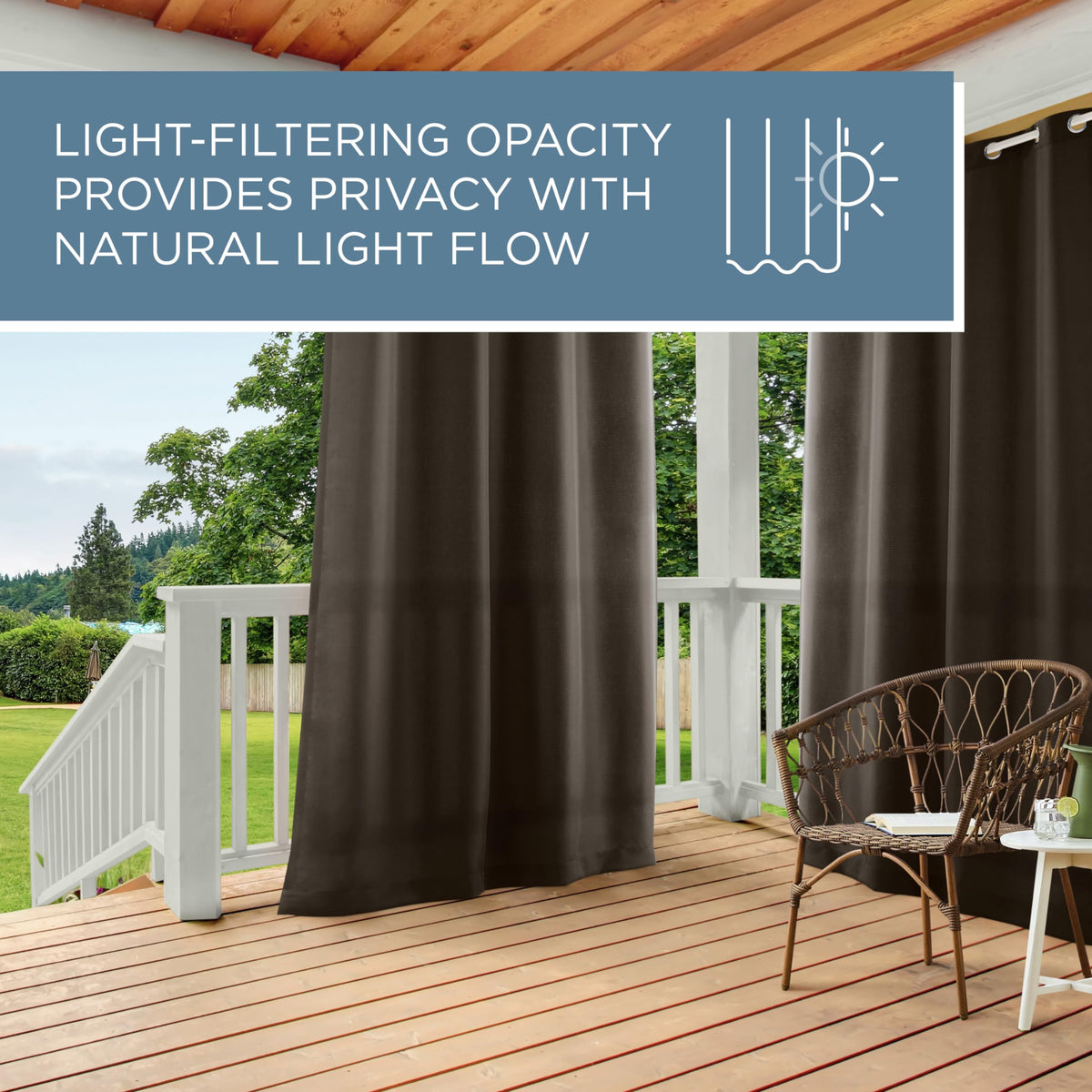 Town and Country Basics Cabana curtains heavy-duty fabric for durable use.