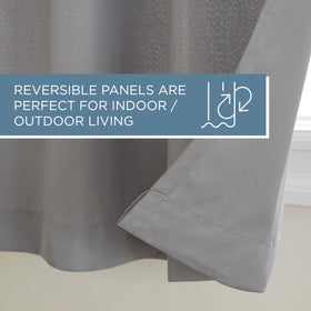 Town & Country Basics Cabana curtains 54x96, two-panel setup for standard rods.