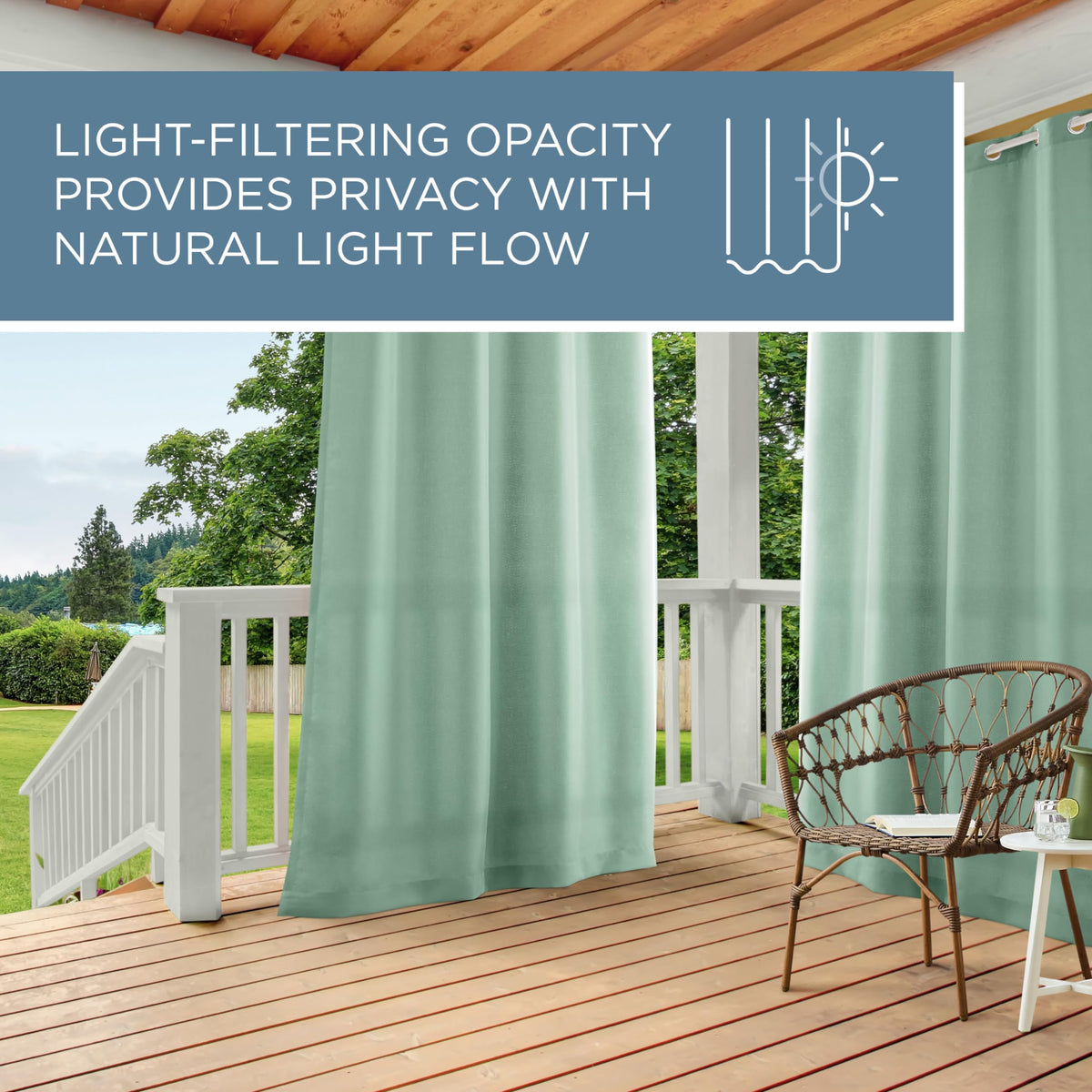 Spot-clean friendly Cabana curtains for busy households
