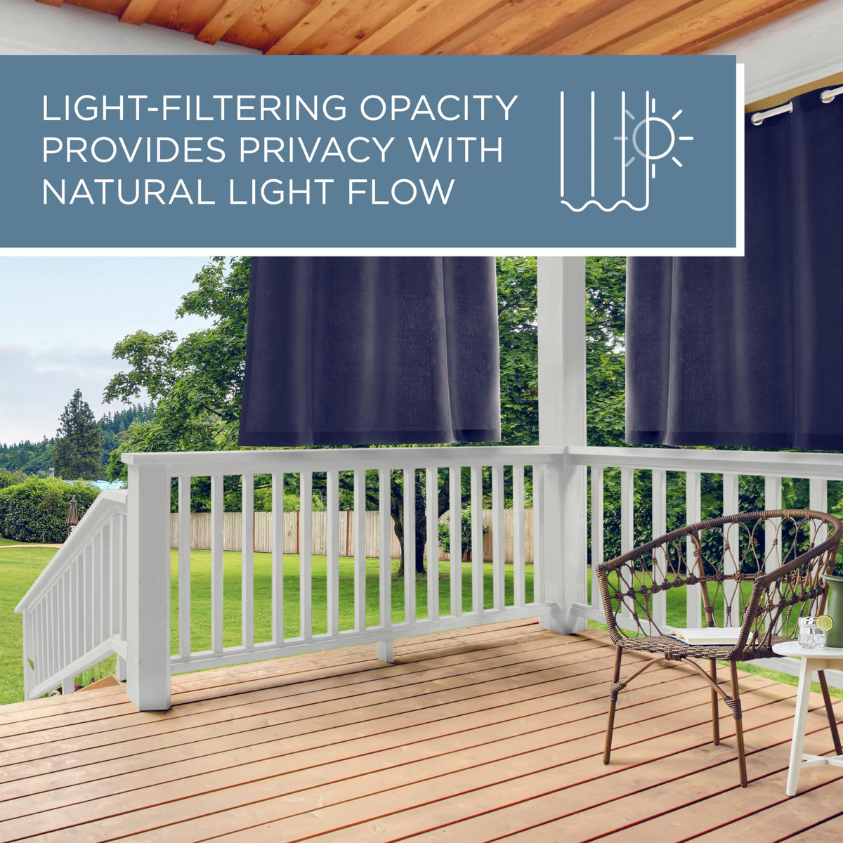 Town & Country Basics Cabana easy spot-clean care keeps fabric fresh