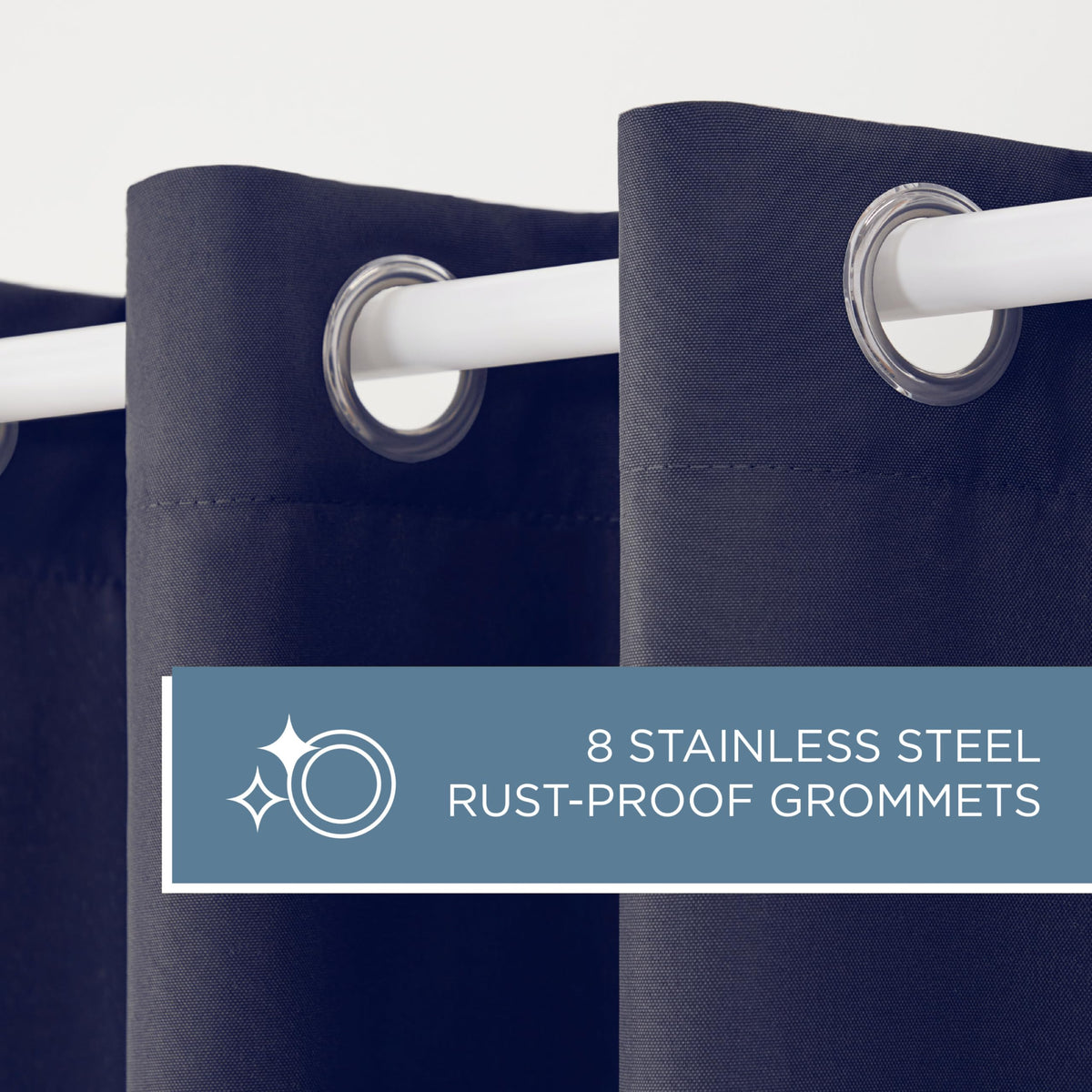 TOWN & COUNTRY BASICS Cabana grommet-top installation on rod