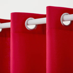 TOWN & COUNTRY BASICS Cabana light-filtering curtains for privacy with natural light diffusion.