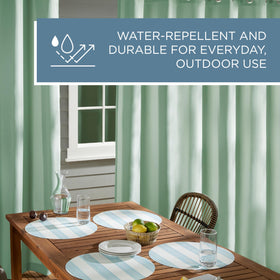 Town & Country Cabana light-filtering curtains preserve daylight while enhancing privacy.