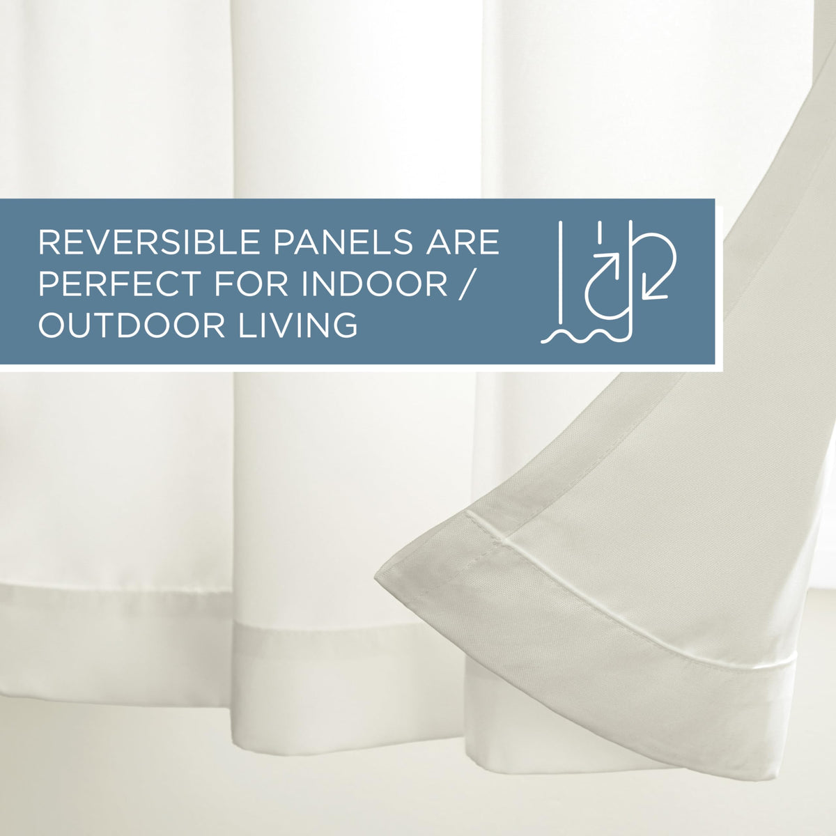 Town & Country Basics Cabana curtains rod compatibility for standard 1.25-inch rods.
