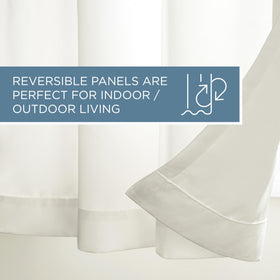 Town & Country Basics Cabana curtains rod compatibility for standard 1.25-inch rods.