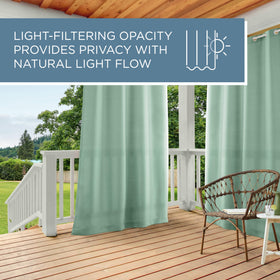 Town & Country Basics Cabana solid privacy light filtering curtain for everyday shading