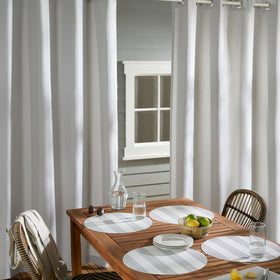 Town and Country Basics Cabana water-repellent fabric ideal for patio protection.