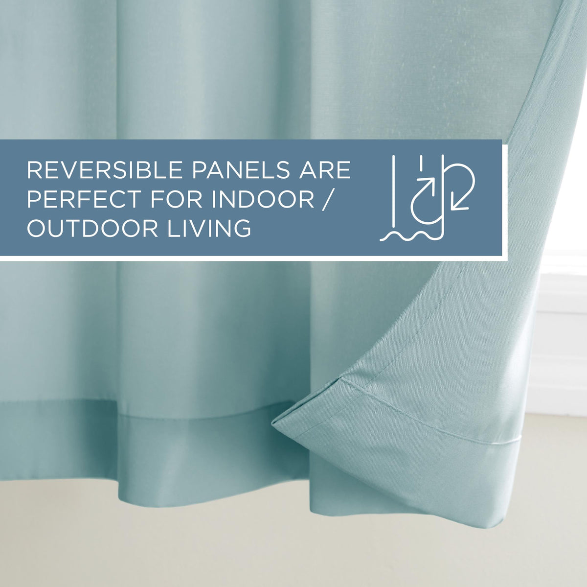 Cabana water-repellent finish helps outdoor spaces stay cleaner and more versatile.