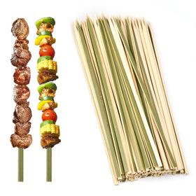 TOXINYUAN 12-inch flat wide bamboo skewer ready for grilling and kebabs