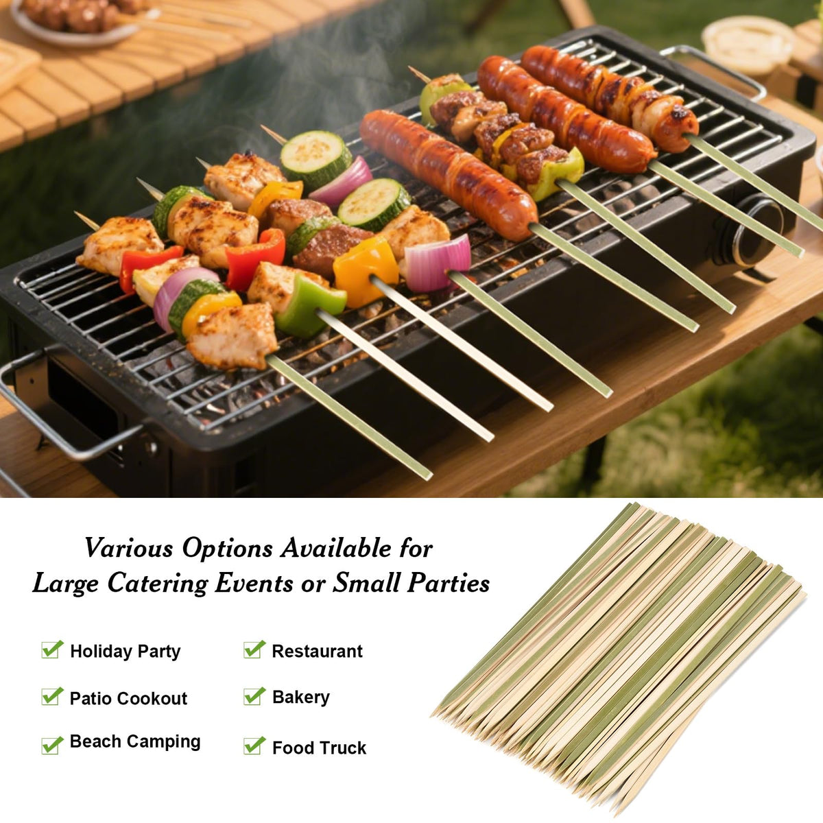 TOXINYUAN barbecue skewers for appetizers and fruit skewers