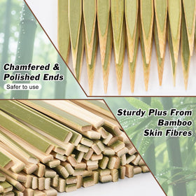 TOXINYUAN flat-wide kebab skewers with smooth edges for safe use