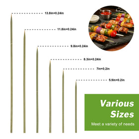 TOXINYUAN natural bamboo skewer suitable for grilling and meals