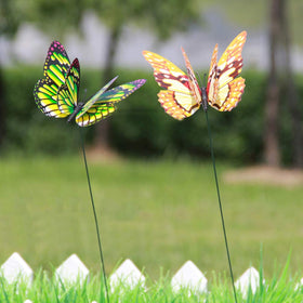 TOYANDONA butterfly stake pot decor elevates arrangements