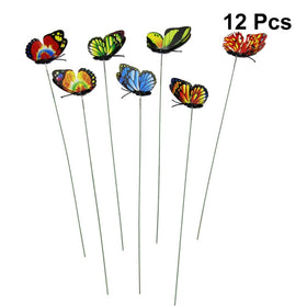 TOYANDONA butterfly stake random colors brightens indoor plant pots