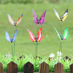 TOYANDONA butterfly stake waterproof for outdoor patios