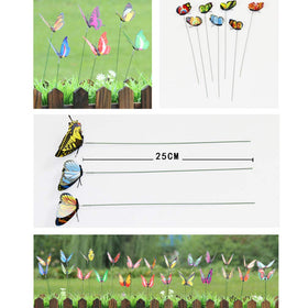 TOYANDONA butterfly stake weather-resistant bloom-inspired accents