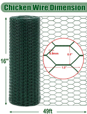 TOYPOPOR rustproof garden netting protecting plants from small animals.