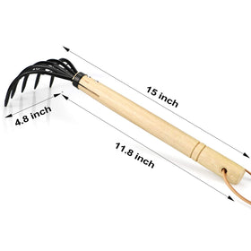 TOYPOPOR ninja steel 5-tine claw ideal for heavy-duty digging in sand and mud.