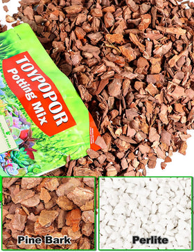 TOYPOPOR Orchid Mix promotes airflow and drainage for healthy epiphytic orchids.