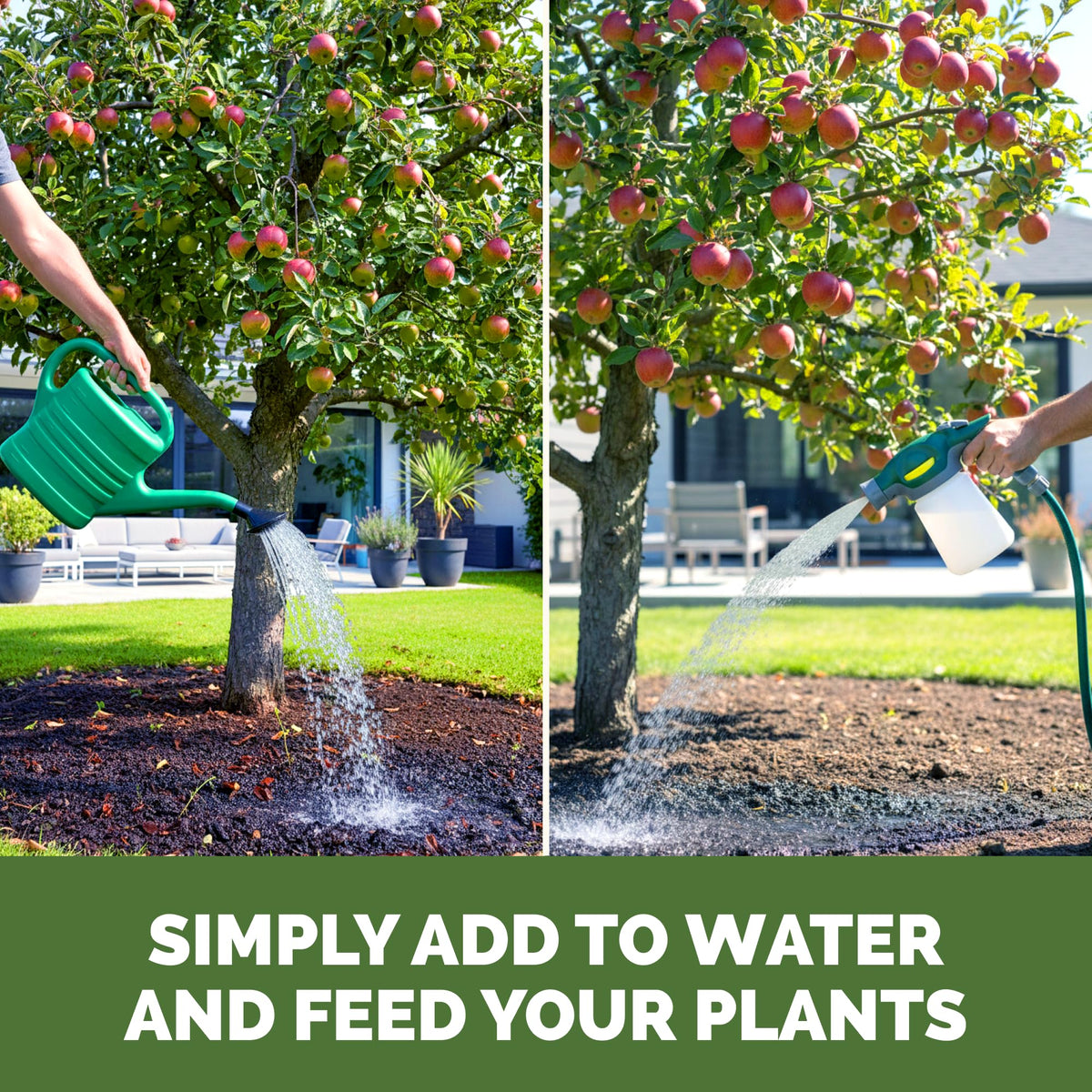TPS NUTRIENTS Apple Tree Fertilizer in a garden bed supporting strong roots.