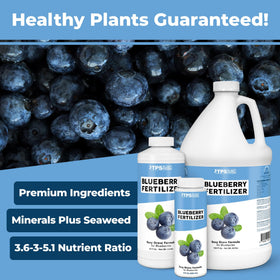 TPS NUTRIENTS Blueberry Fertilizer pour spout for even garden application