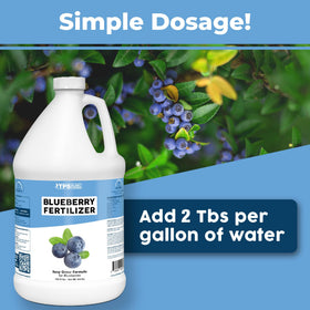 TPS NUTRIENTS Blueberry Fertilizer container label with usage guidance