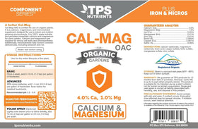 TPS NUTRIENTS Organic Cal-Mag OAC pour bottle enables precise application for steady growth.