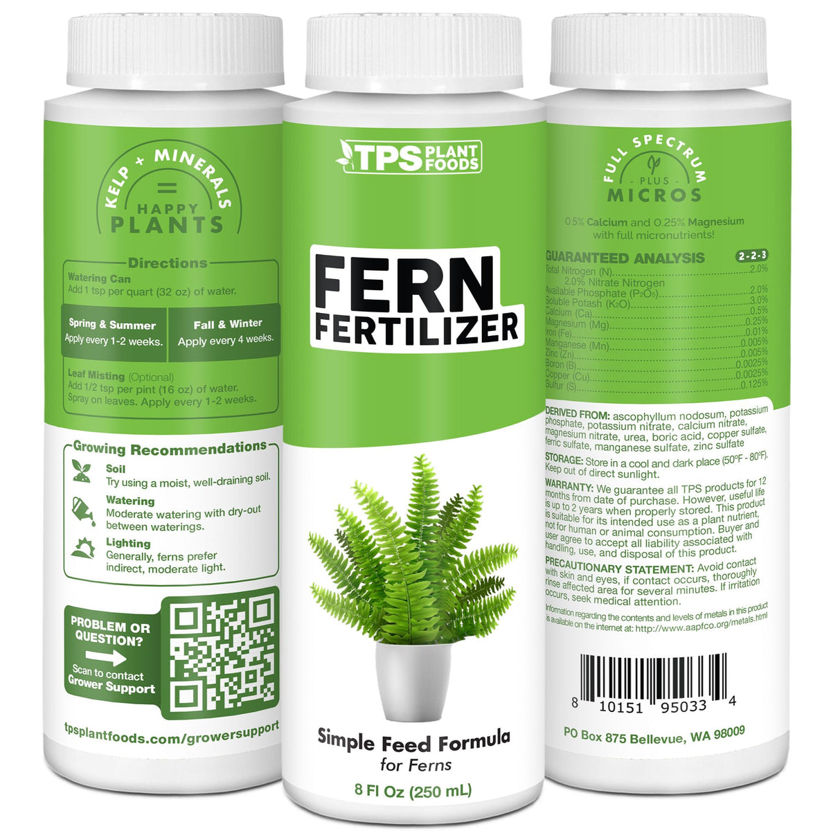 TPS Nutrients Fern Fertilizer helps Boston ferns stay vibrant