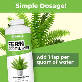 TPS Nutrients Fern Fertilizer promotes lush green fronds on ferns