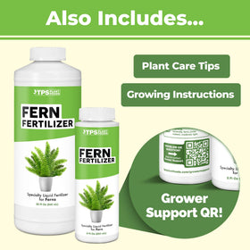 TPS Nutrients Fern Fertilizer Made in USA label signals quality
