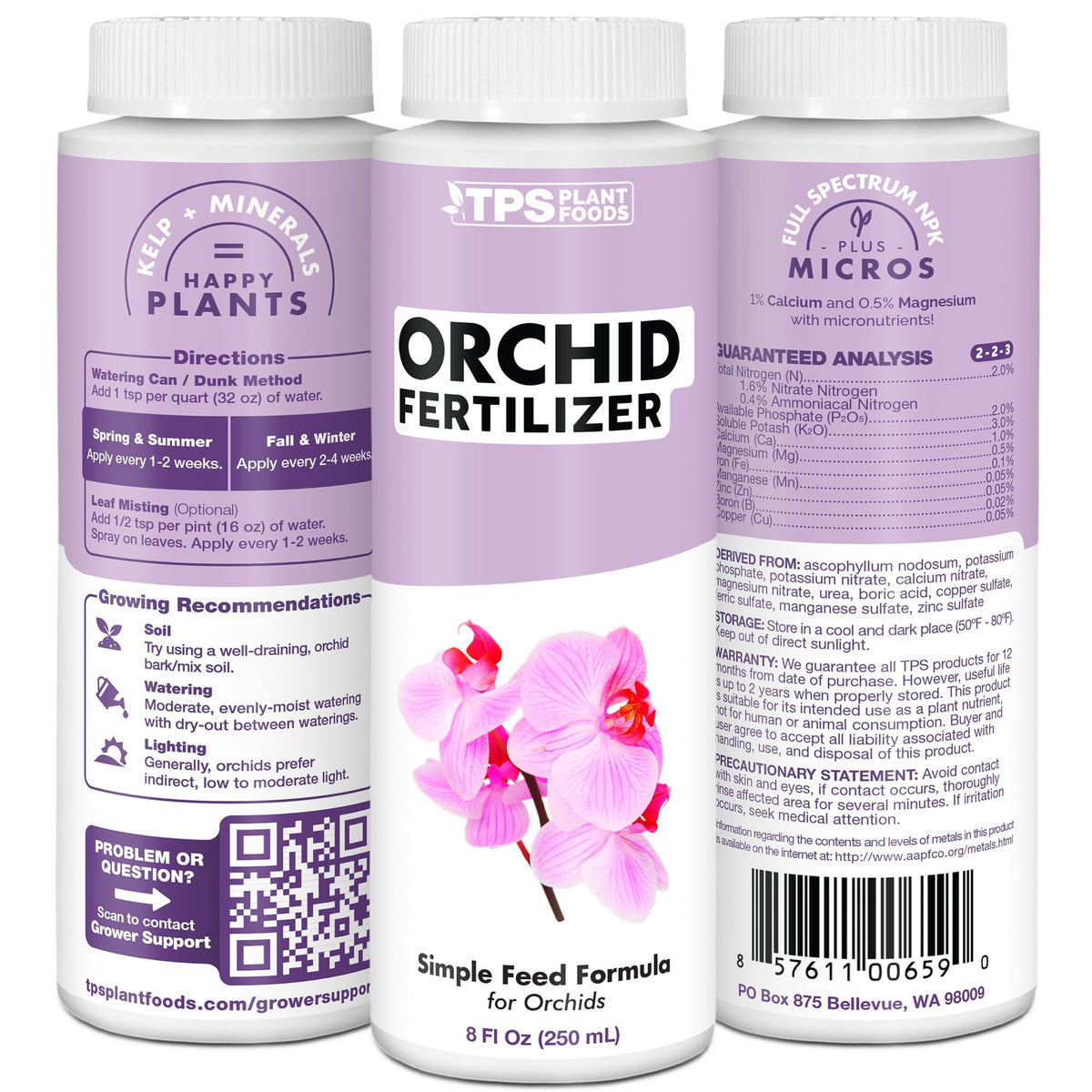 TPS NUTRIENTS Made in USA label signals trusted indoor orchid care.