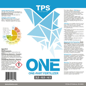 TPS NUTRIENTS One Liquid One Part with measuring drops ready for precise indoor feeding.