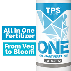 TPS NUTRIENTS One Liquid One Part being mixed in water for growth.