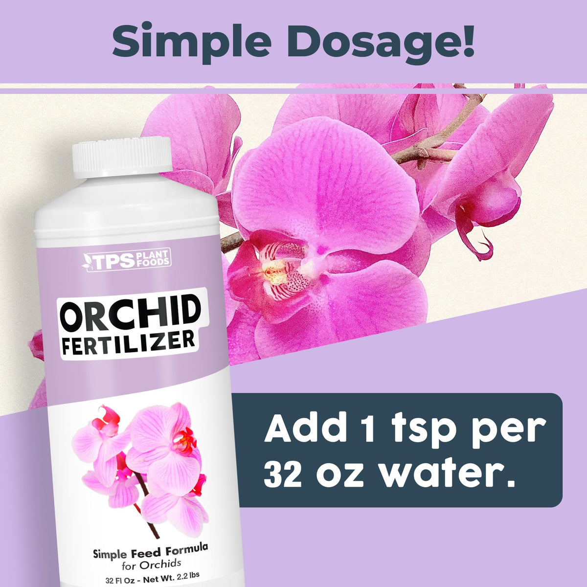 TPS NUTRIENTS Orchid Plant Food healthy roots highlighting strong root development.
